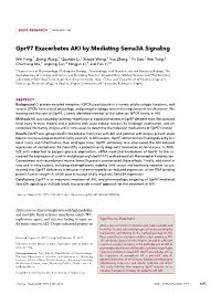 Gpr97 Exacerbates AKI by Mediating Sema3a Signaling