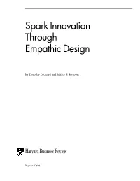 Spark Innovation Through Empathic Design