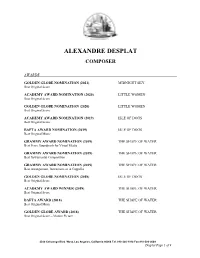 Alexandre Desplat