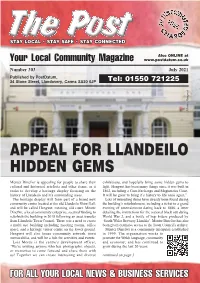 Appeal for Llandeilo Hidden Gems