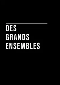Des Grands Ensembles