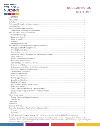 Documentation Guidelines for Nurses