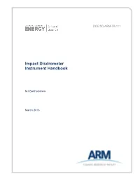 Impact Disdrometers Instrument Handbook