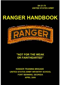 Ranger Handbook