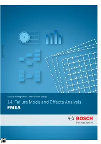 Booklet No. 14 Failure Mode and Effects Analysis FMEA