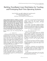 Building Xenobuntu Linux Distribution for Teaching and Prototyping Real-Time Operating Systems