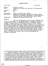 Cooperative Program Tape Networks in Noncommercial EDRS
