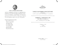 Lecture Program