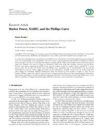 Market Power, NAIRU, and the Phillips Curve
