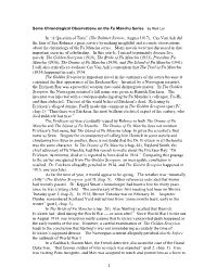 Some Chronological Observations on the Fu Manchu Series by Rick Lai