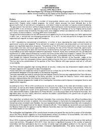 1 UPR-ARMENIA in MIDTERM REVIEW January 2015– March