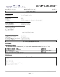 Bismuth Chloride Solution SDS US