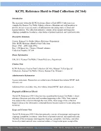 KCPL Reference Hard to Find Collection (SC164)