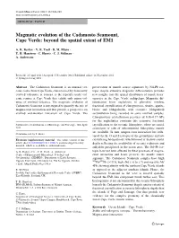 Magmatic Evolution of the Cadamosto Seamount, Cape Verde: Beyond the Spatial Extent of EM1