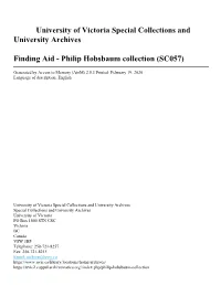 Philip Hobsbaum Collection (SC057)