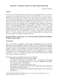 THE NEW “UNIVERSAL TRUTH” of the WORLD WIDE WEB Alexandru