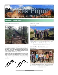 The Newsletter of the CMC Pikes Peak Group