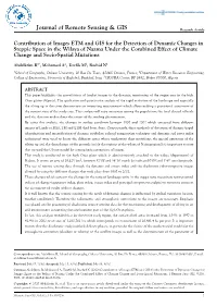 Contribution of Images ETM and GIS for the Detection of Dynamic
