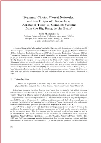 Feynman Clocks, Causal Networks, and the Origin of Hierarchical 'Arrows of Time' in Complex Systems from the Big Bang To