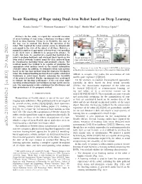 In-Air Knotting of Rope Using Dual-Arm Robot Based On