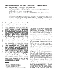 Propagation of Rays in 2D and 3D Waveguides: a Stability Analysis with Lyapunov and Reversibility Fast Indicators G