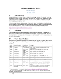 1 Bucket-Trucks and Buses 1. Introduction 2. E-Trucks