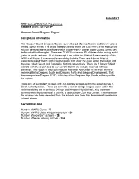 7. Secondary School Rugby Provision Within Caerphilly County Borough Appendix 1