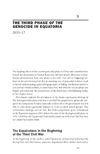 9 the Third Phase of the Genocide in Equatoria 2015–17