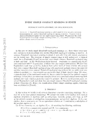 Every Simple Compact Semiring Is Finite 3