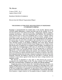 Extracts from Rajasthan Report