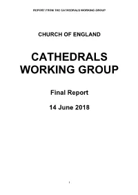 Report of the Cathedrals Working Group