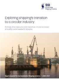 Exploring Shipping's Transition to a Circular Industry