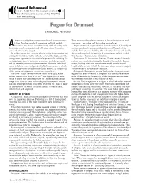 Fugue for Drumset