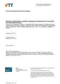 Study on Exploring the Possible Employment Implications Of