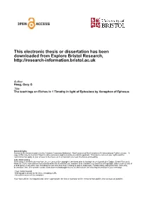 This Electronic Thesis Or Dissertation Has Been Downloaded from Explore Bristol Research