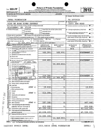 990-PF I Return of Private Foundation