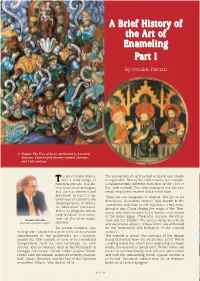 A Brief History of the Art of Enameling Part I