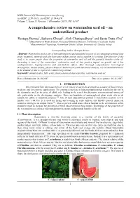 A Comprehensive Review on Watermelon Seed Oil – an Underutilized Product