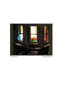 Edward Hopper the Light and the Fogg: Edward Hopper and Paul Auster