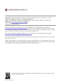 Embeddedness and Immigration: Notes on the Social Determinants Of