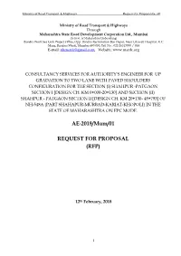 AE-2018/Mum/01 REQUEST for PROPOSAL (RFP)