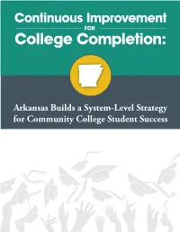 Arkansas System-Level Strategy for Student Success