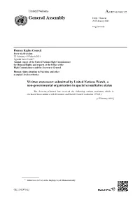 General Assembly Distr.: General 23 February 2021