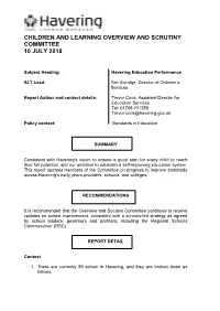 Havering Education Performance Pdf 284 Kb