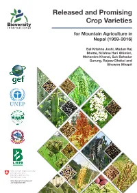 Released and Promising Crop Varieties