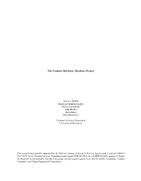 The Gamma Database Machine Project