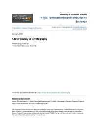 A Brief History of Cryptography