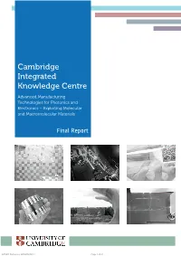 Final Report of the Cambridge