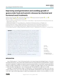 Improving Seed Germination and Seedling Growth of Guava Under