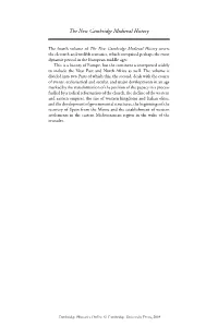 The New Cambridge Medieval History